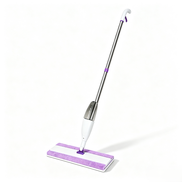 13.8 Inch Clip-On Spray Mop (with 2 Microfiber Cloths)