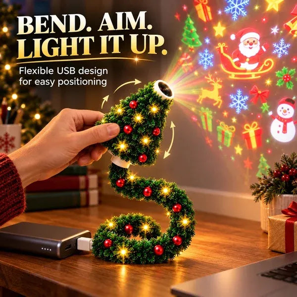💯 Last day 49% OFF - 🎄Magical Christmas Tree USB Projector Light
