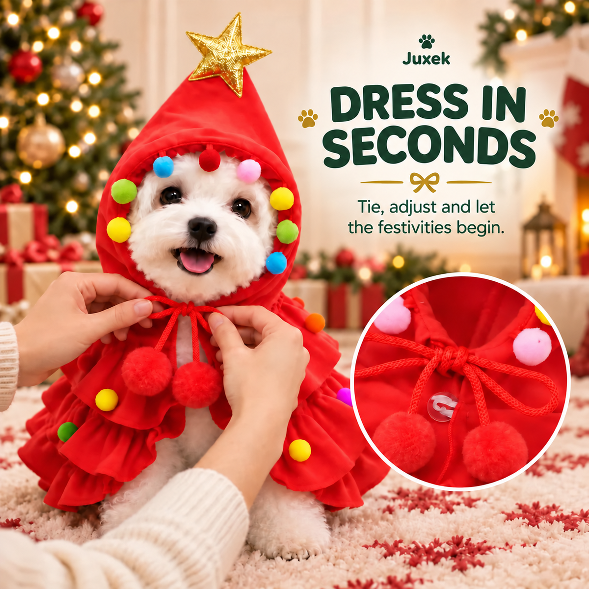 Juxek - Christmas Tree Pet Costume