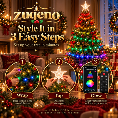 🎄 Smart Christmas Tree Lights — App-Controlled Color Effects for a Stunning Holiday Glow