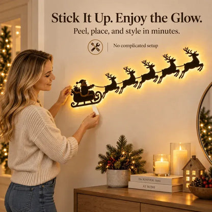 🎅🦌Reindeer Sleigh Press On