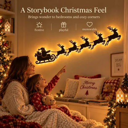 🎅🦌Reindeer Sleigh Press On
