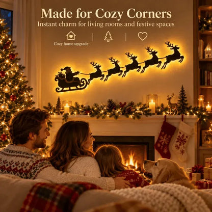 🎅🦌Reindeer Sleigh Press On