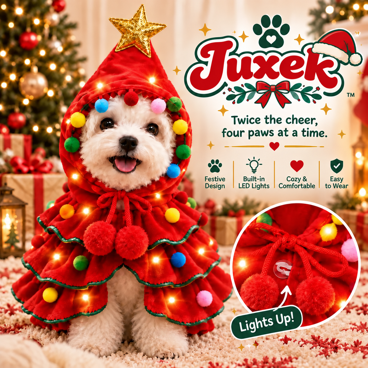 Juxek - Christmas Tree Pet Costume