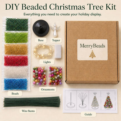 Zuqeno™ Beaded Christmas Tree Kit