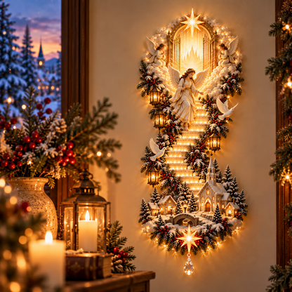 ✨ Last Day –60% OFF!✨ Jesus Light of Heaven Christmas Wall Hanging✝️