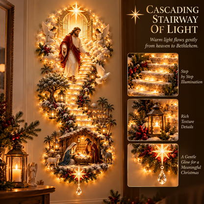 ✨ Last Day –60% OFF!✨ Jesus Light of Heaven Christmas Wall Hanging✝️