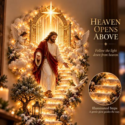 ✨ Last Day –60% OFF!✨ Jesus Light of Heaven Christmas Wall Hanging✝️